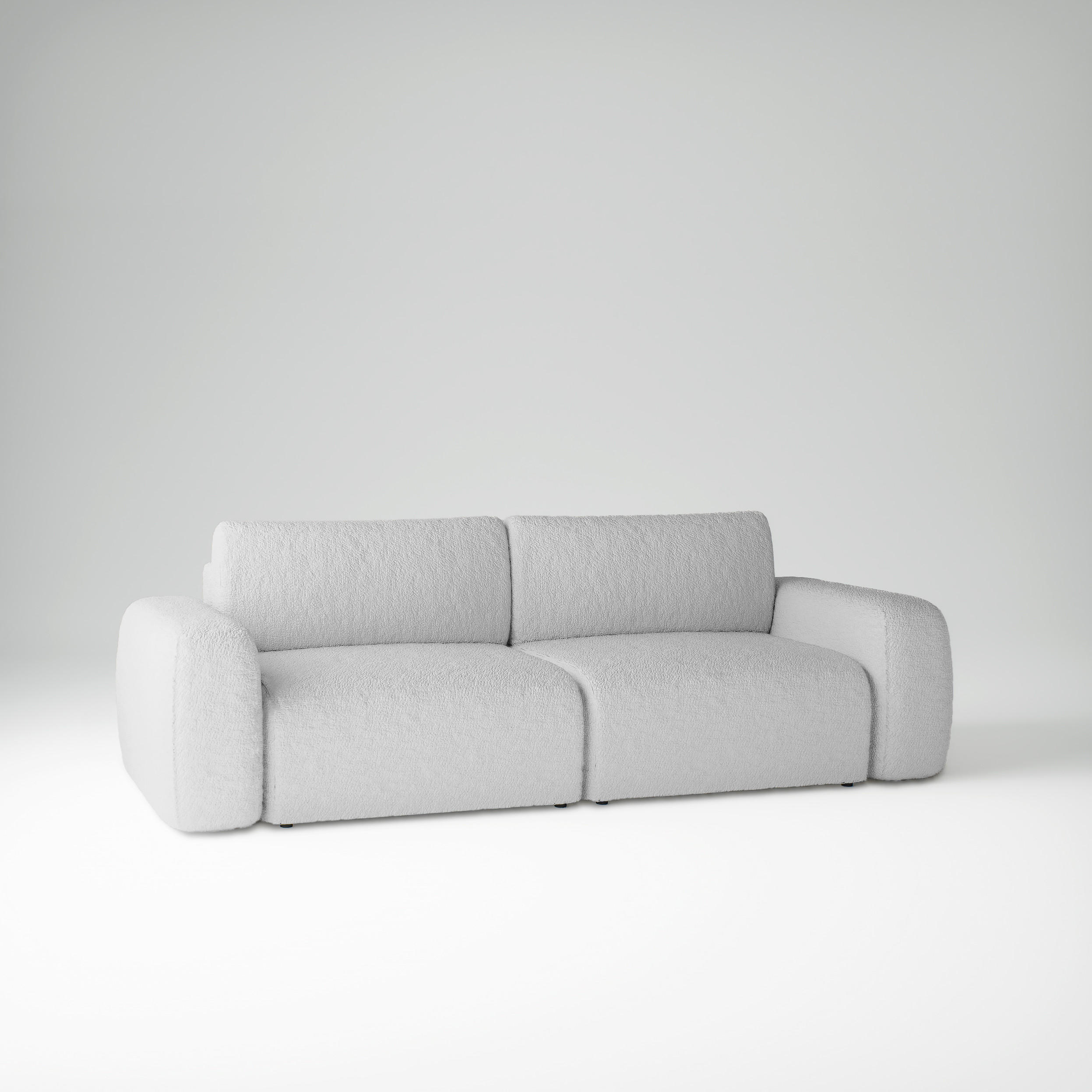 SCHLAFSOFA mit Bettkasten Varde Hellgrau - Hellgrau, Textil (255/85/105cm) - Fedve