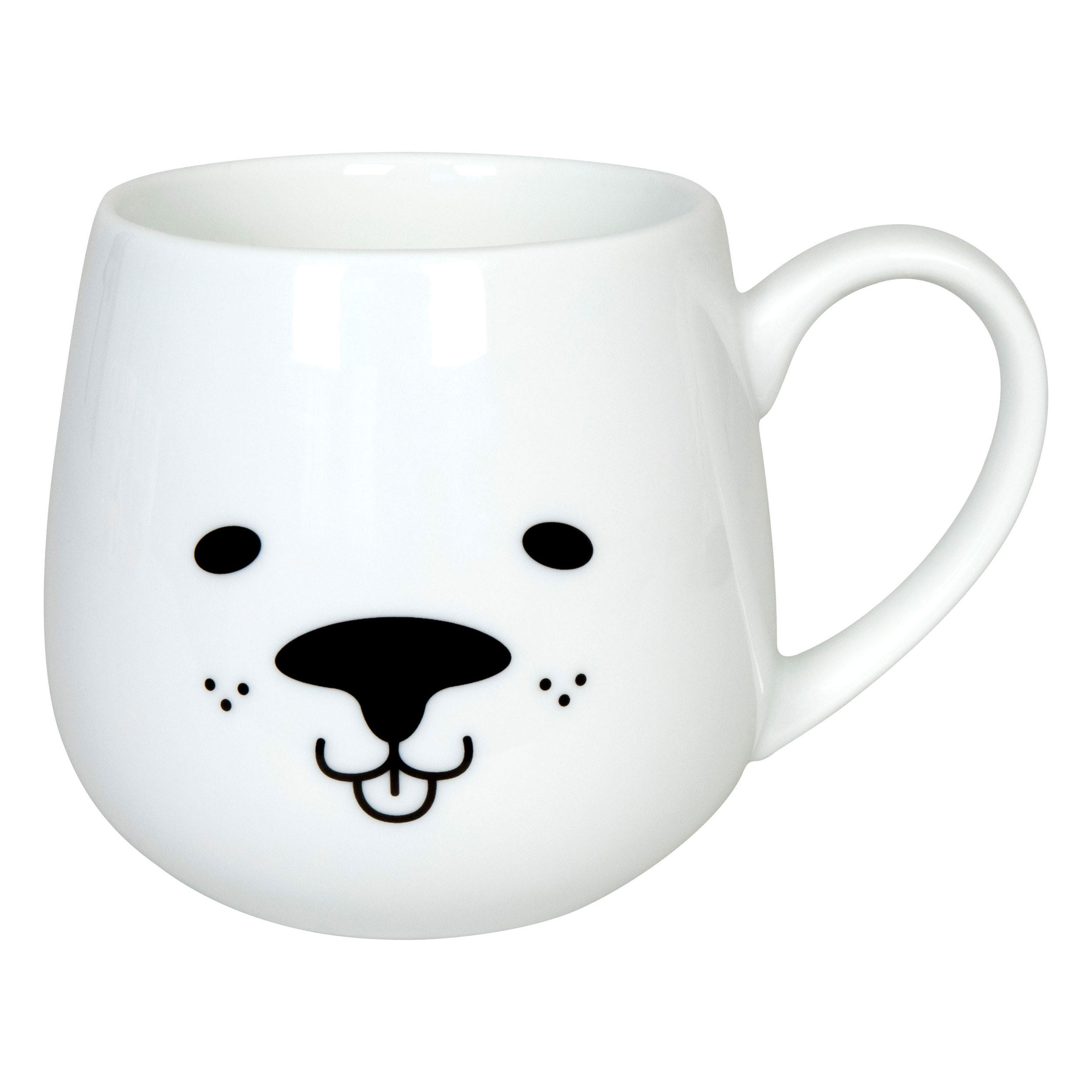 KUSCHELBECHER Cuddle Animals - Dog - Naturfarben, Keramik (0.4L) - Könitz