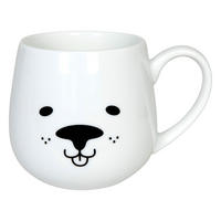 KUSCHELBECHER Cuddle Animals - Dog - Naturfarben, Keramik (0.4L) - Könitz