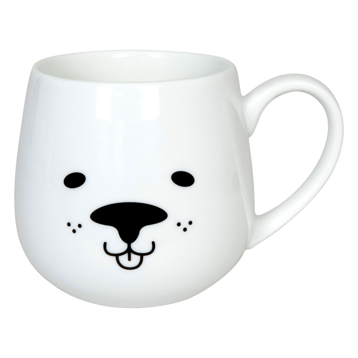 KUSCHELBECHER Cuddle Animals - Dog - Naturfarben, Keramik (0.4L) - Könitz