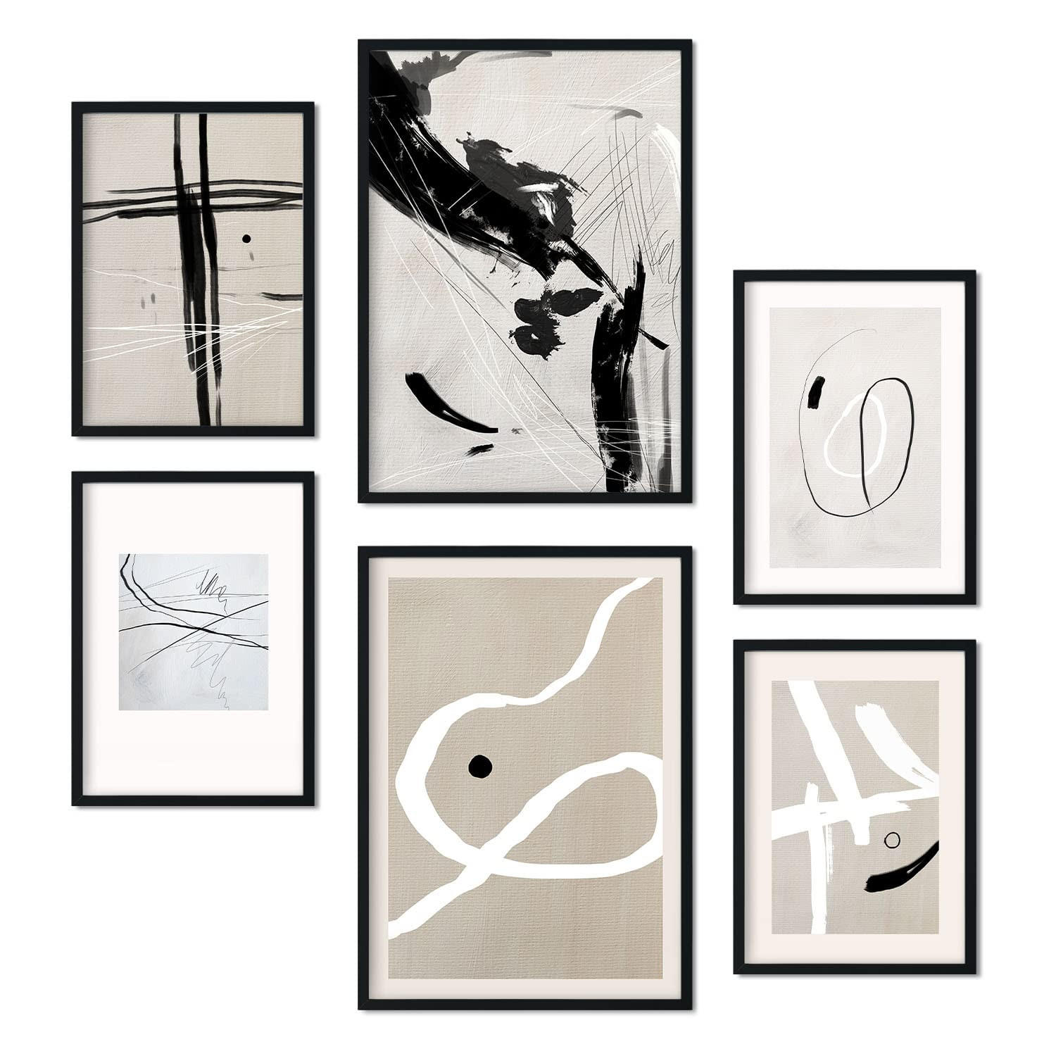 Nacnic Poster Schwarz 29x3 cm