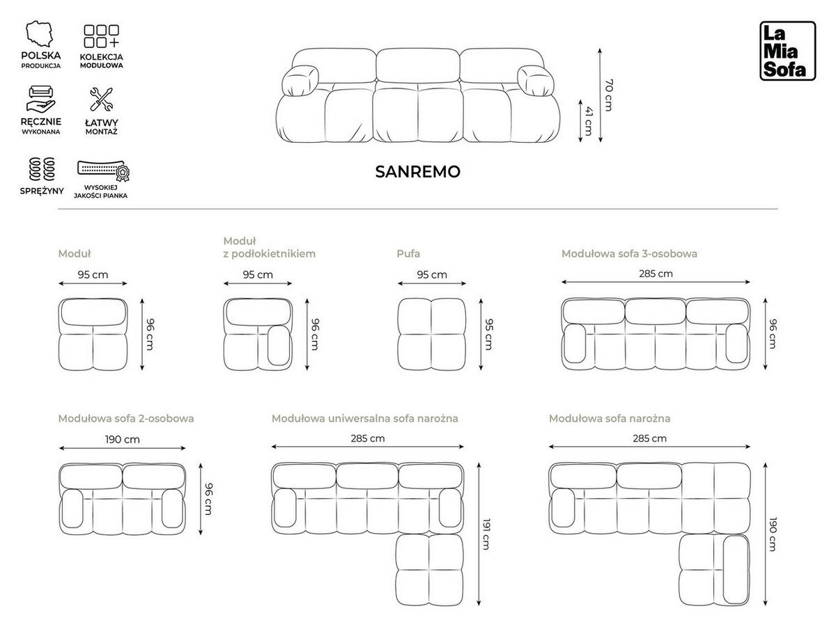 ECKSOFA Rechts Samt Stoff Schwarz - Schwarz/Orange, Kunststoff/Textil (285/190cm) - Makamii