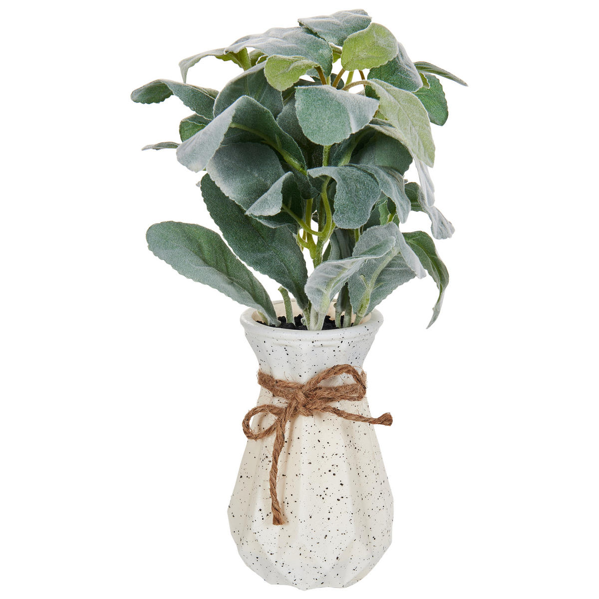 KÜNSTLICHE Topfpflanze 30 cm Grün/Schwarz Peperomia Argyreia - Schwarz/Grün, Kunststoff (30cm) - Beliani