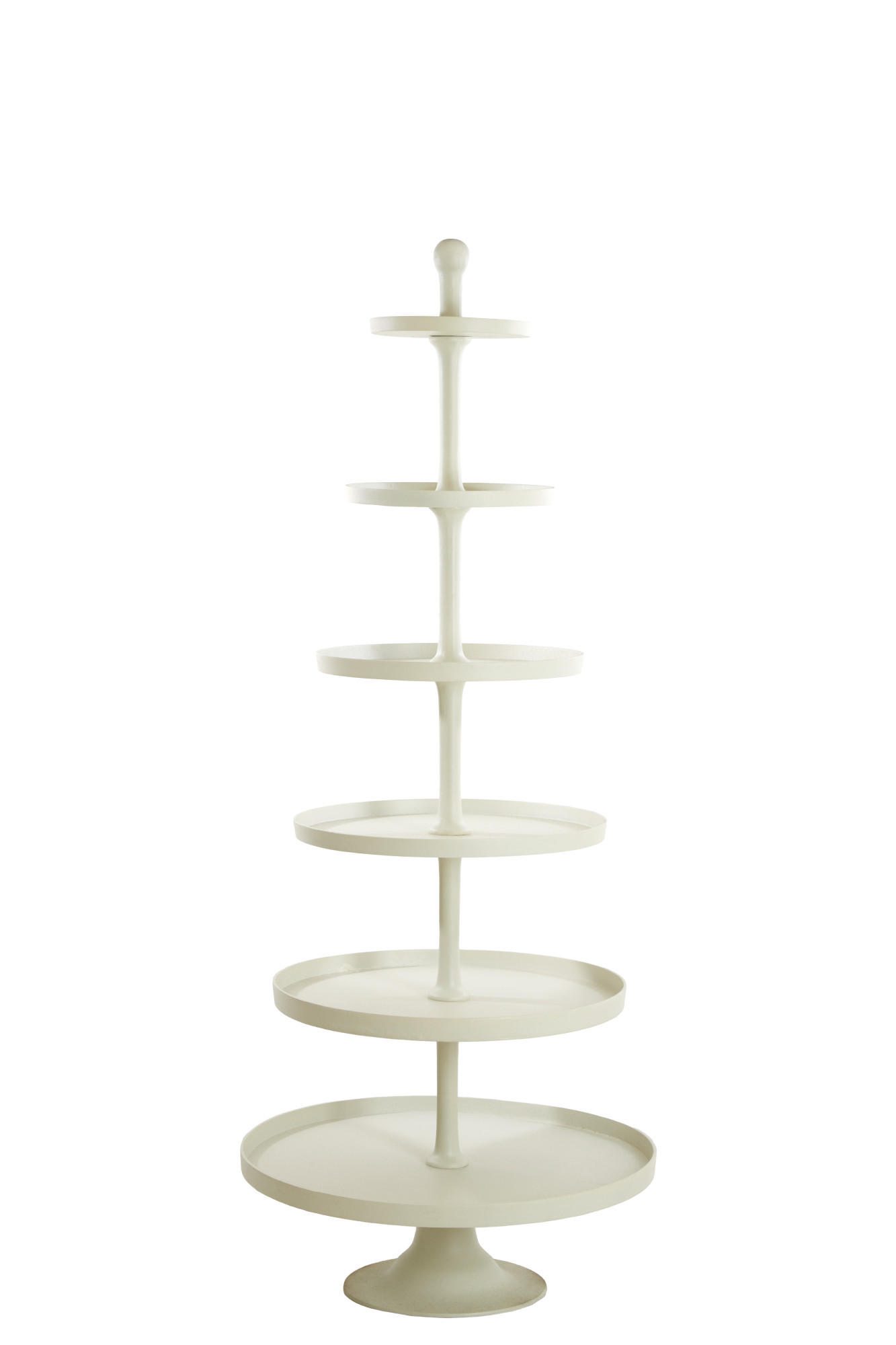 ETAGERE Hokksund Weiß Ø80/200 cm - Weiß, Metall (80/200cm) - Light & Living