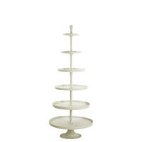 ETAGERE Hokksund Weiß Ø80/200 cm - Weiß, Metall (80/200cm) - Light & Living