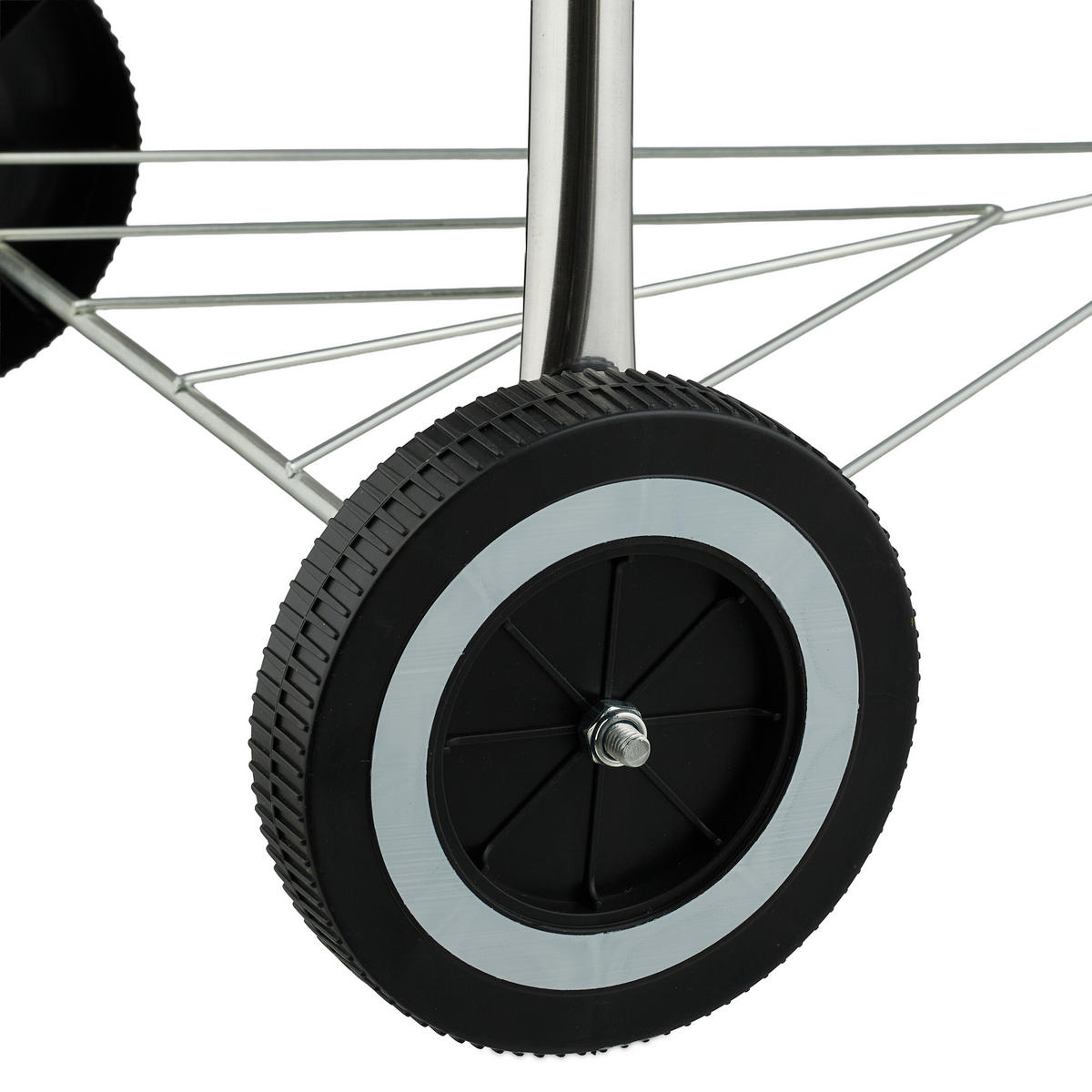 KUGELGRILL - Schwarz, Kunststoff/Metall (57/94cm) - Relaxdays