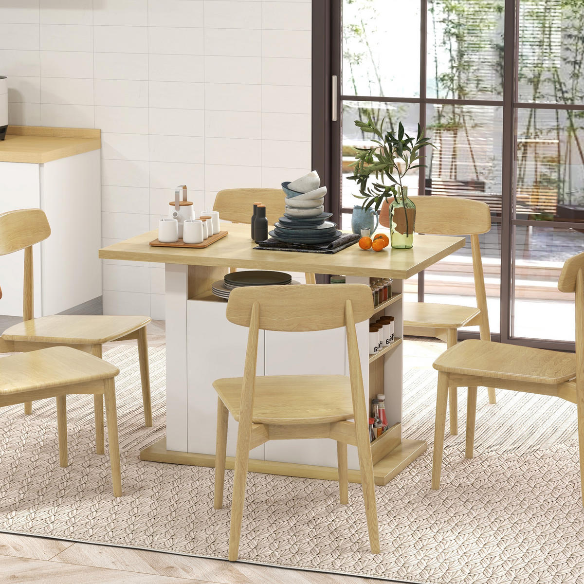 KÜCHENINSEL Braun 1 Stück - Braun, Holzwerkstoff (70/75.5/110cm) - GiPP
