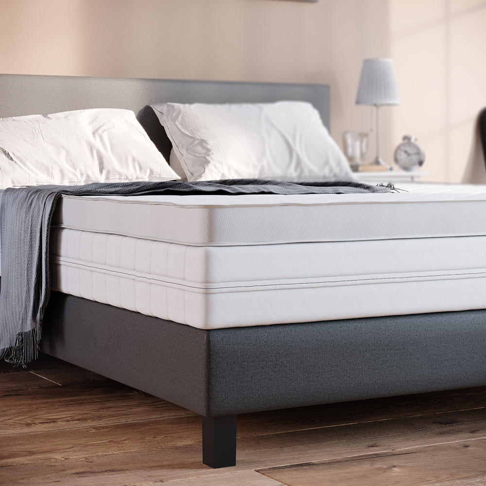 MATRATZENSCHONER Weiß 160 x 200 cm Waschbar, Atmungsaktiv - Weiß, Textil - VitaliSpa