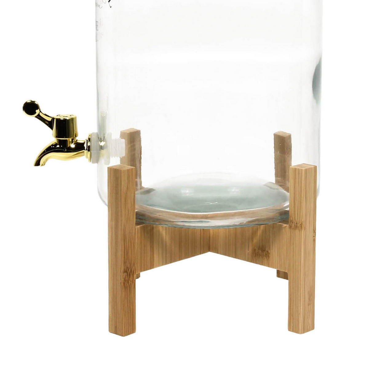 GETRÄNKESPENDER Botanic Factory Beige 8 l 24/22,5/42 cm - Beige, Glas (22.5/24cm) - Secret de Gourmet