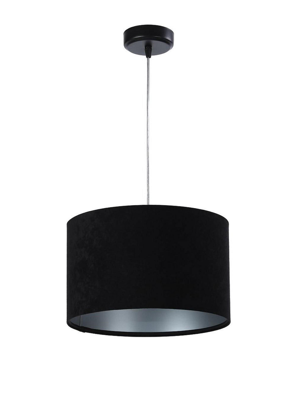 HÄNGELEUCHTE Schwarz 30/20 cm - Silberfarben/Schwarz, Kunststoff (30/0.45/20cm) - ONZENO