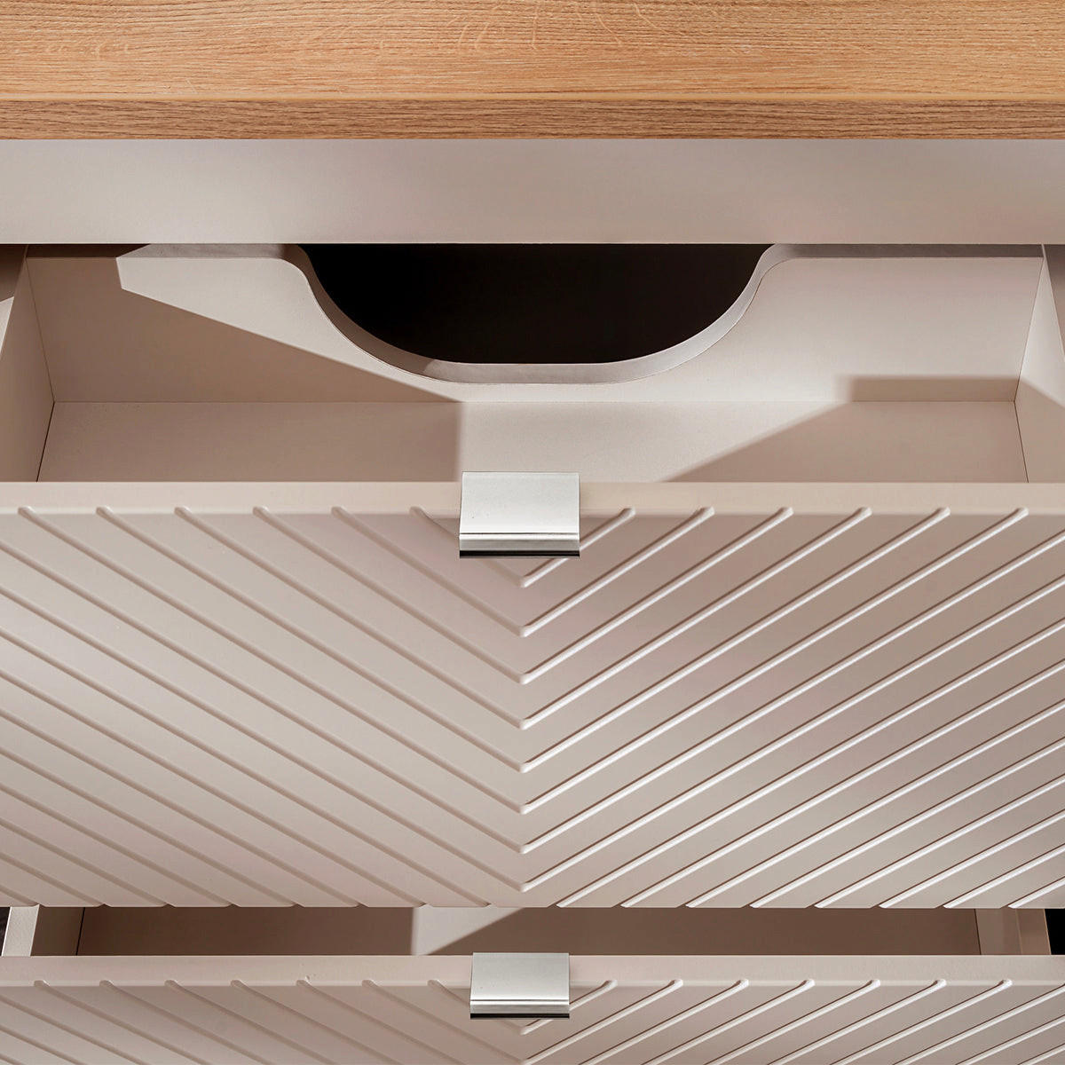 WASCHTISCH 80.4cm Manoa Kaschmir - Beige, Holzwerkstoff (80.4/59/40cm) - Petits-meubles