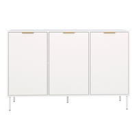 KOMODA Vena biela 150 cm - biela/zlatá, kov/kompozitné drevo (150/86/40cm) - Selsey
