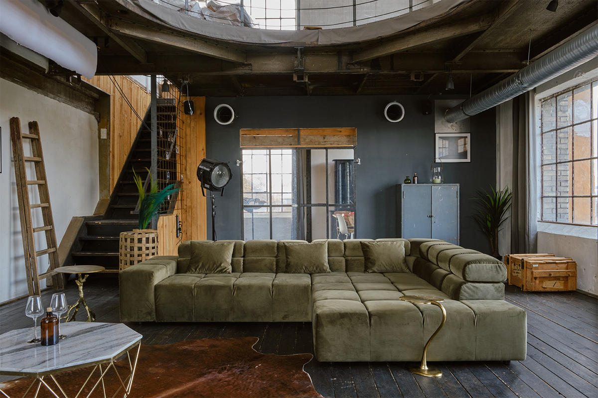 ECKSOFA MIT MOTORISCHEM SITZVORZUG NEVADA Hellgrün Velvet - Schwarz/Hellgrün, Textil (319/215cm) - KAWOLA