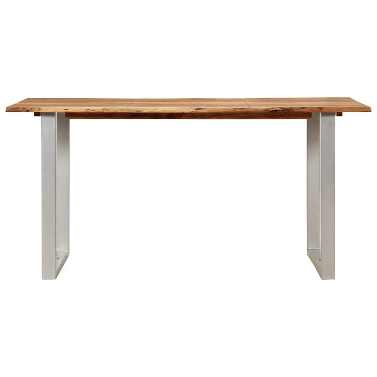ESSTISCH 154/80/76 Cm Massivholz Akazie - Braun, Holz (154/80/76cm) - vidaXL