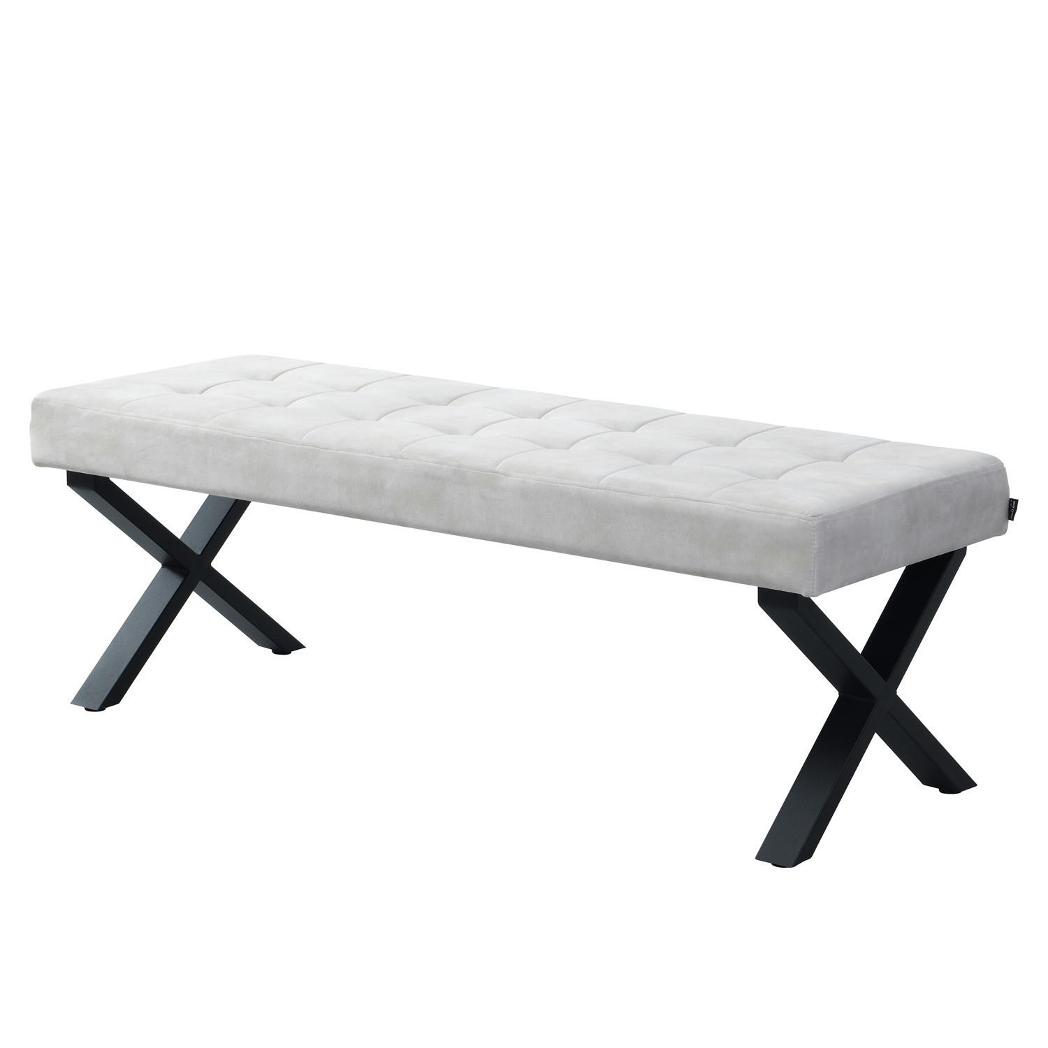 SITZBANK DOLCE - Grau, Metall (140/48/48cm) - B&D Home