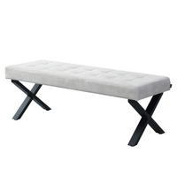 SITZBANK DOLCE - Grau, Metall (140/48/48cm) - B&D Home