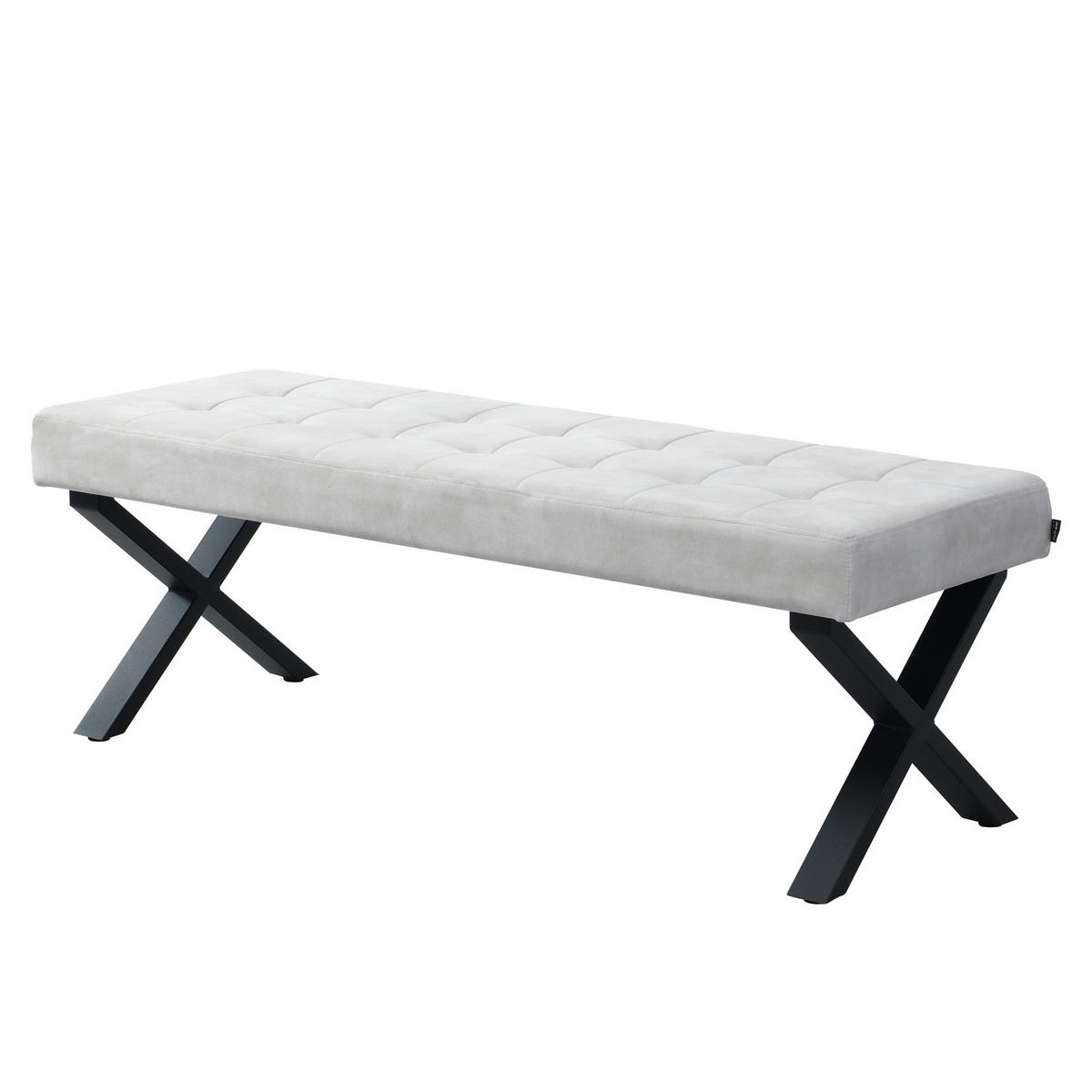 SITZBANK DOLCE - Grau, Metall (140/48/48cm) - B&D Home