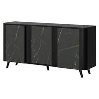 KOMMODE Volare 150 3D - Multicolor/Schwarz, Holzwerkstoff/Kunststoff (151/76/39cm) - MIRJAN24