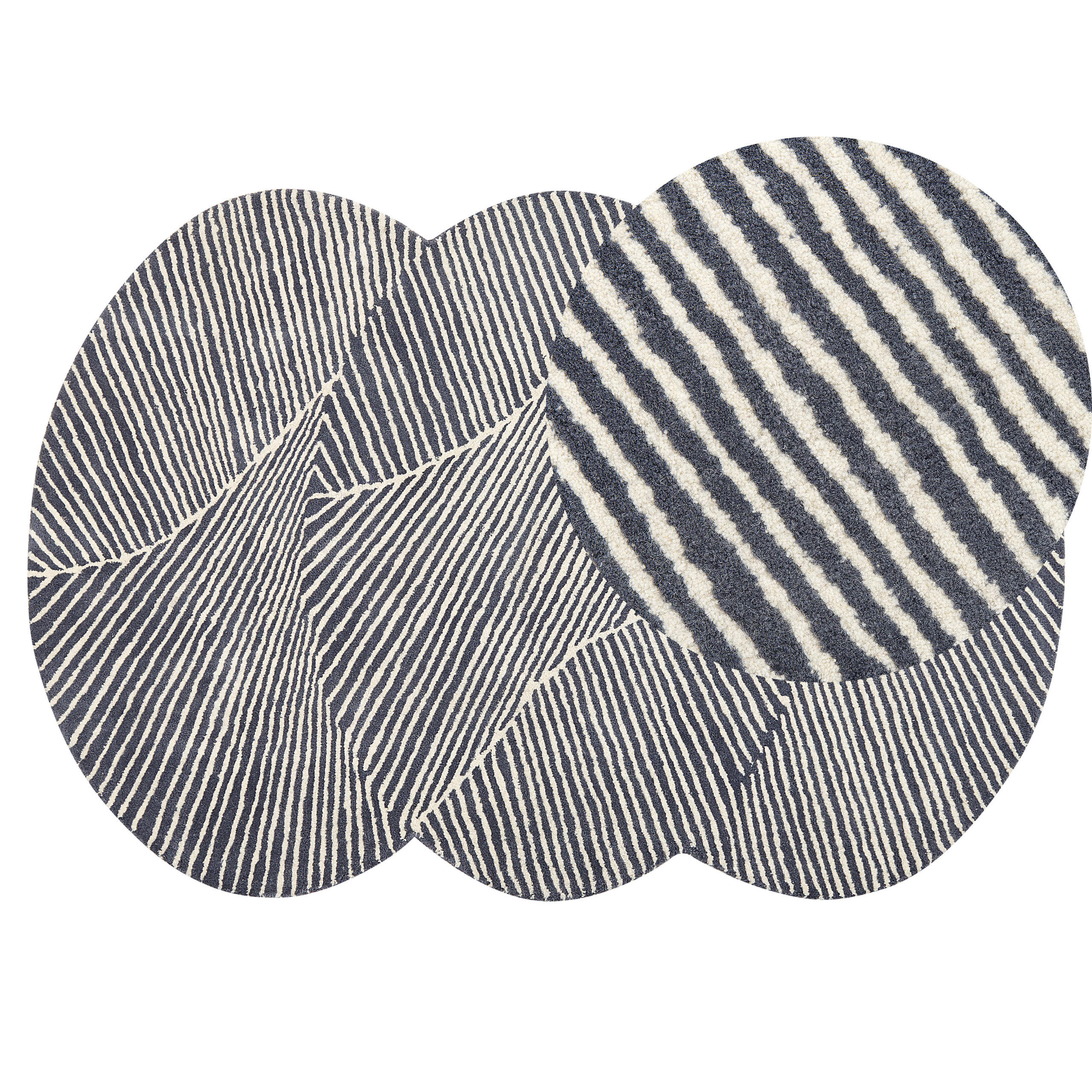 KURZFLOR-TEPPICH Zabol 200/140 cm - Weiß, Textil (140/200cm) - Beliani