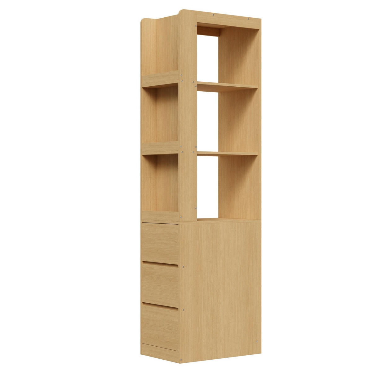 HIGHBOARD 200/40 cm Eichefarben aus Spanplatte mit 3 Schubladen - Eichefarben, Holzwerkstoff (40/200/60cm) - OKMYHOME