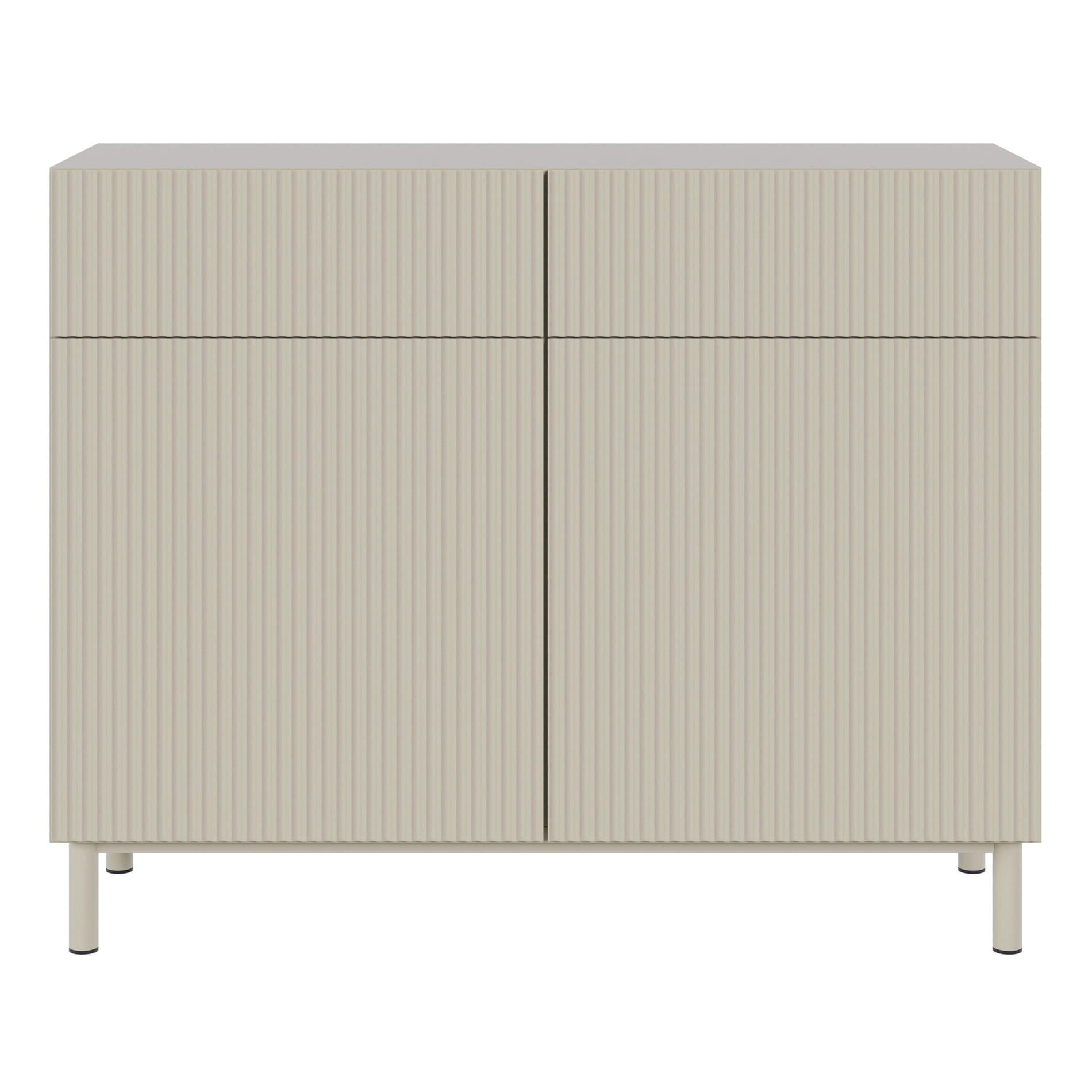 SIDEBOARD Veldio New Greige 100 cm - Taupe, Holzwerkstoff/Metall (99.8/80/38cm) - Selsey