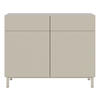 SIDEBOARD Veldio New Greige 100 cm - Taupe, Holzwerkstoff/Metall (99.8/80/38cm) - Selsey