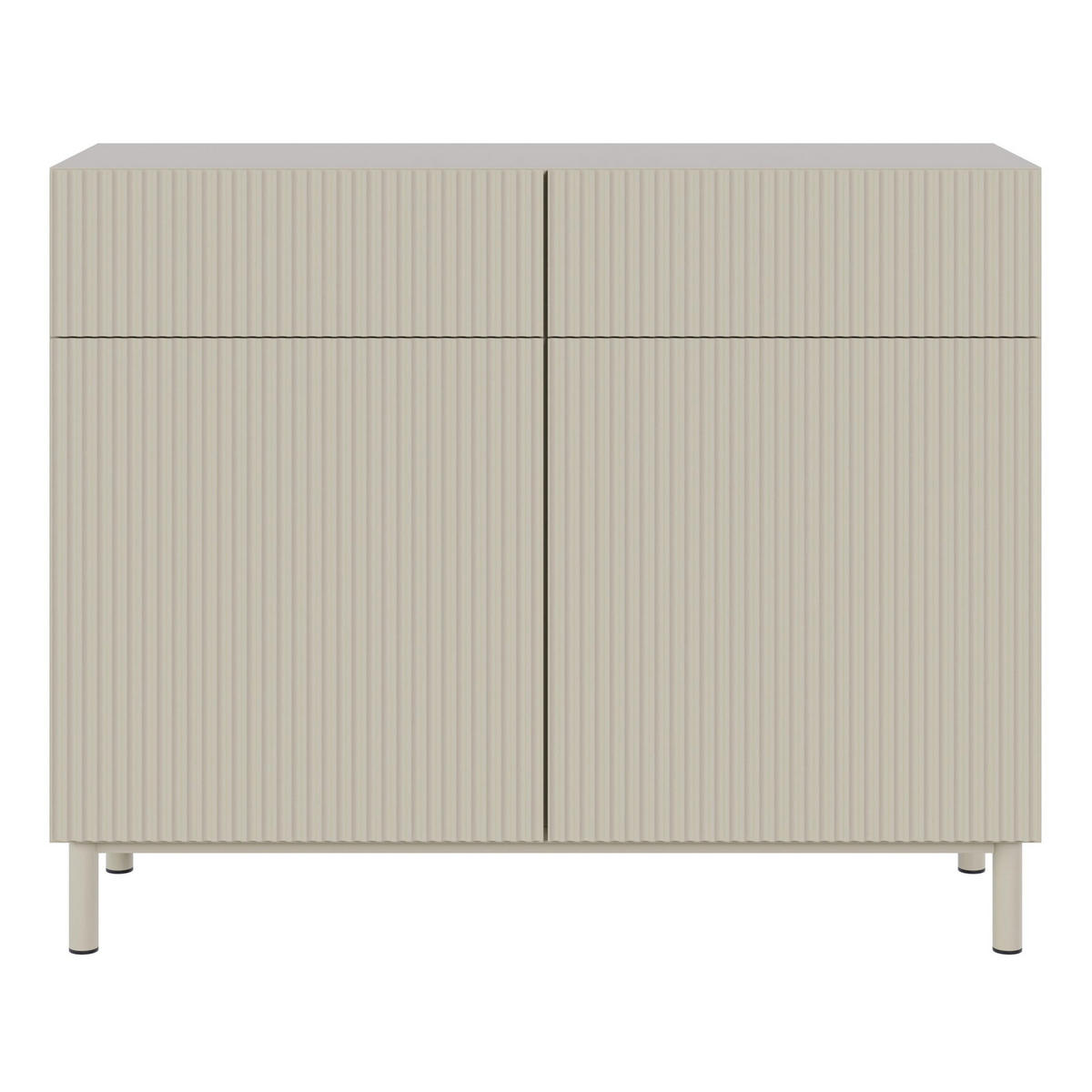 SIDEBOARD Veldio New Greige 100 cm - Taupe, Holzwerkstoff/Metall (99.8/80/38cm) - Selsey