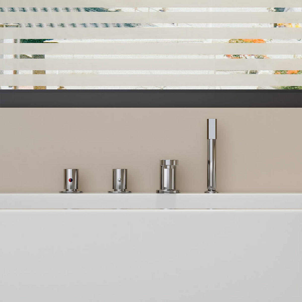 BADEWANNE AMBER - 170 x 58 x 80 cm - Weiß, Kunststoff (58/80/170cm) - Home Deluxe