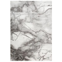 KURZFLORTEPPICH Abstrakt SVEDA Polypropylen Grau 160 x 230 cm - Grau, Textil (160/230cm) - KADIMA DESIGN