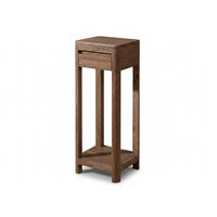 BEISTELLTISCH Sheesham 30x30x90 rot-braun gebeizt TORONTO #113 - Dunkelbraun, Holz (30/30/90cm) - Massivmoebel24