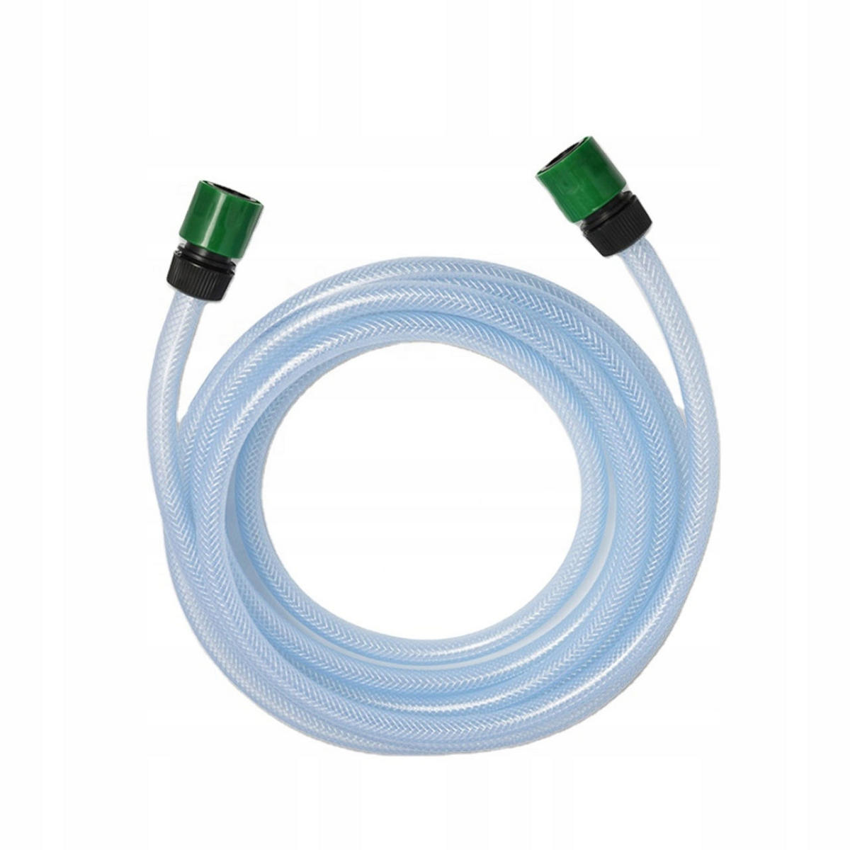 SCHLAUCH Saugschlauch - 5 m, 13 mm 1/2", 2 mm Wandstärke, max. 21 bar, PVC verstärkt, 2x Schnellkupplung 1/2" - Multicolor, Kunststoff/Metall (10/10/10cm)