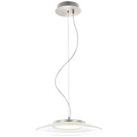 LED HÄNGELEUCHTE Metall Silber - Silberfarben, Glas (40/40/125cm) - Globo Lighting