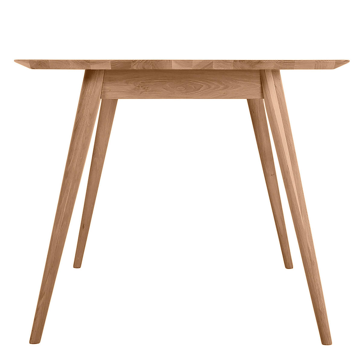 ESSTISCH - Massivholz - Eichefarben, Holz (90/180/75cm) - home24