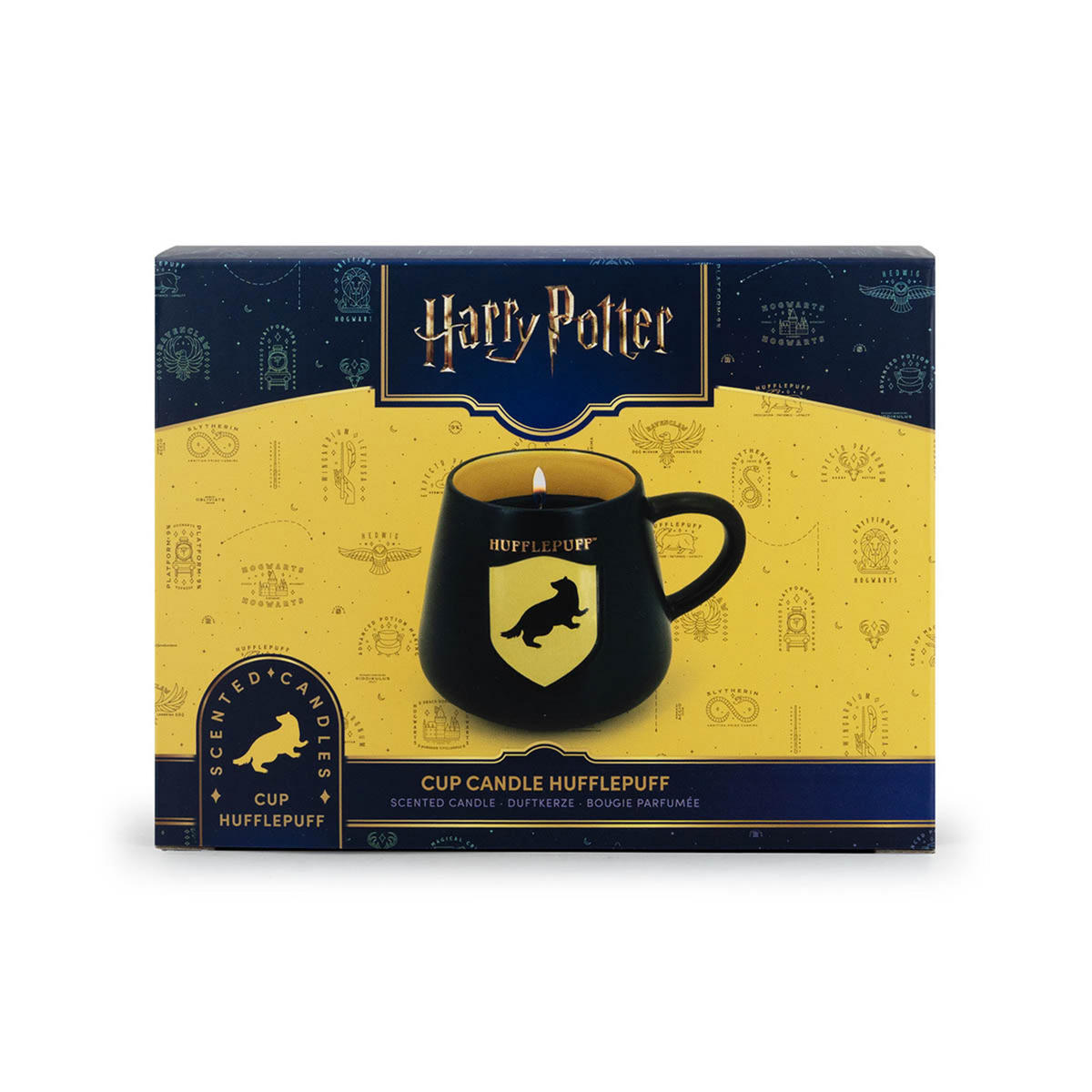 DUFTKERZE Harry Potter™ - Gelb, Naturmaterialen/Keramik (8cm)