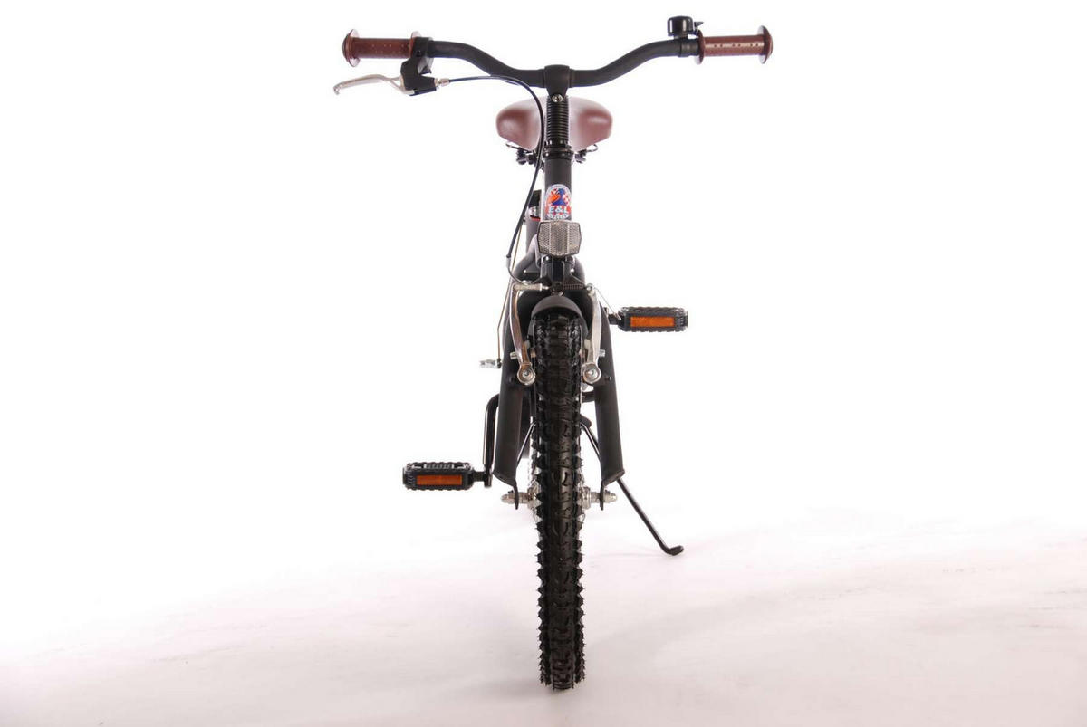 KINDERFAHRRAD Black Cruiser - Jungen - 18 Zoll - Rücktritt + Handbremse - Schwarz - Schwarz, Metall (65cm) - TPFSports