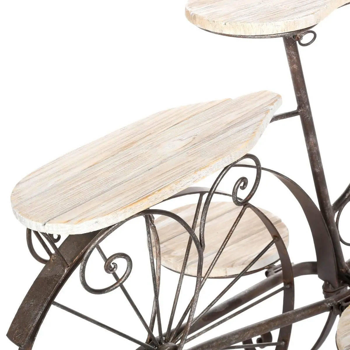 BLUMENSTÄNDER Metall Fahrrad 59 cm - Grau, Metall (97/46/64cm) - Atmosphera Createur d´interieur