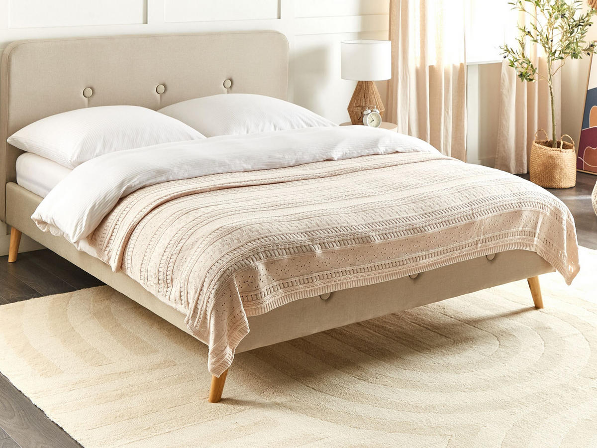 DECKE Beige 150 x 200 cm Daulet - Beige, Textil (150/200cm) - Beliani