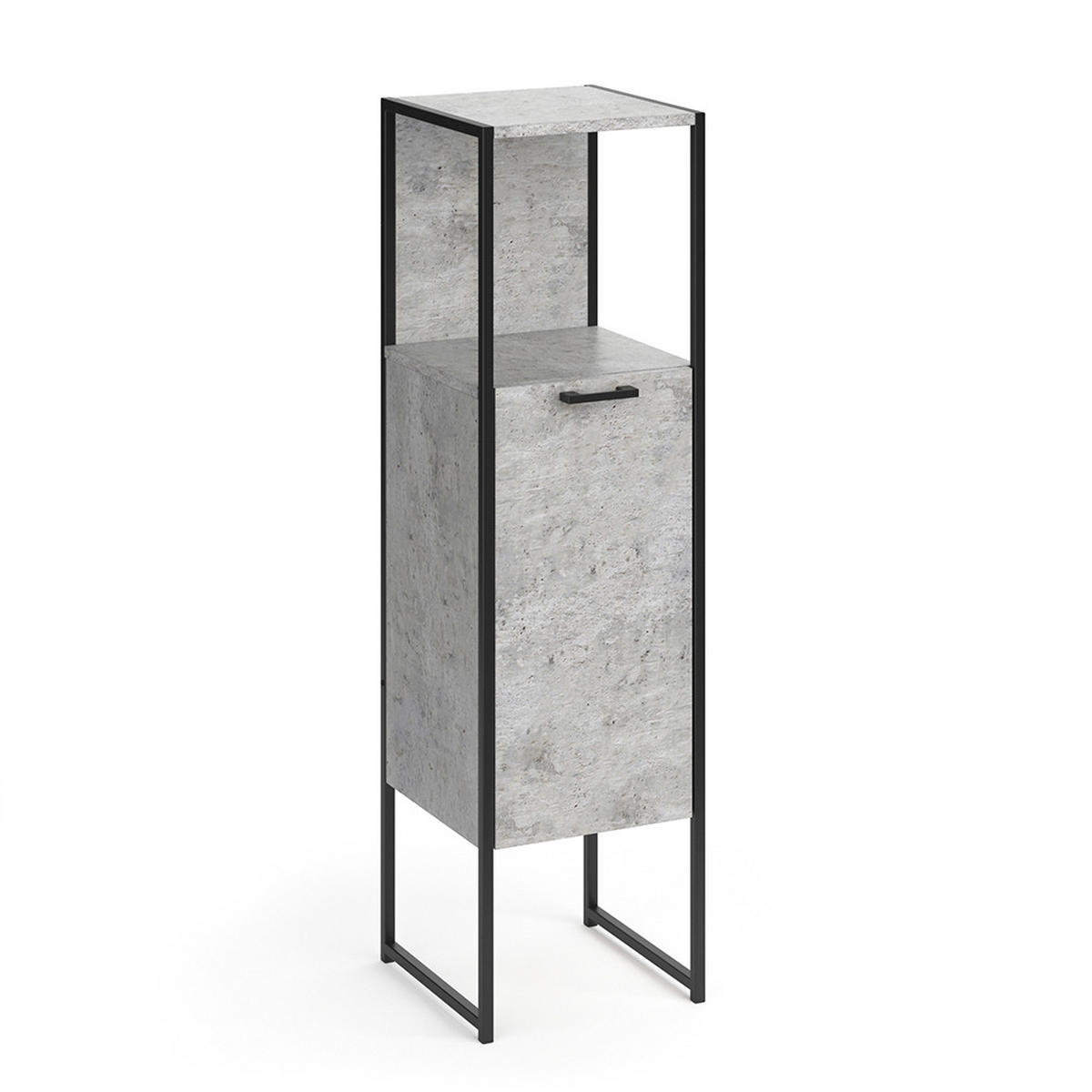 MIDISCHRANK Fyrk Beton 33 x 120.4 cm - Grau, Holzwerkstoff (33/120.4/33cm) - Vicco