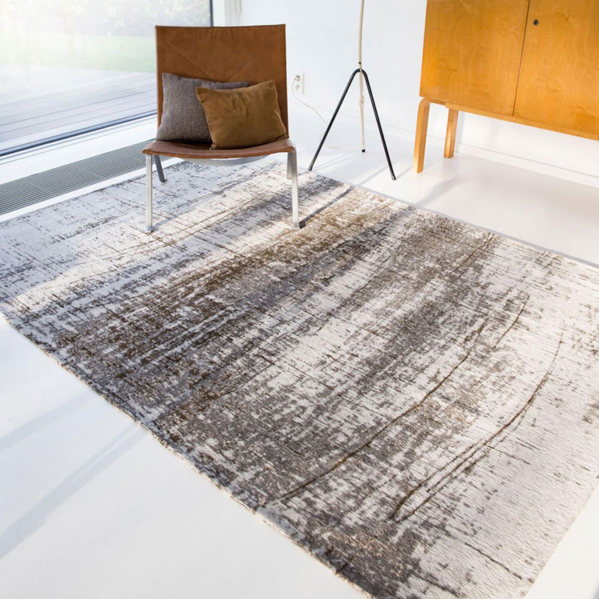 TEPPICH Concrete Jungle Mad Men Griff 170/240 cm - Beige, Textil (170/240cm) - Louis De Poortere