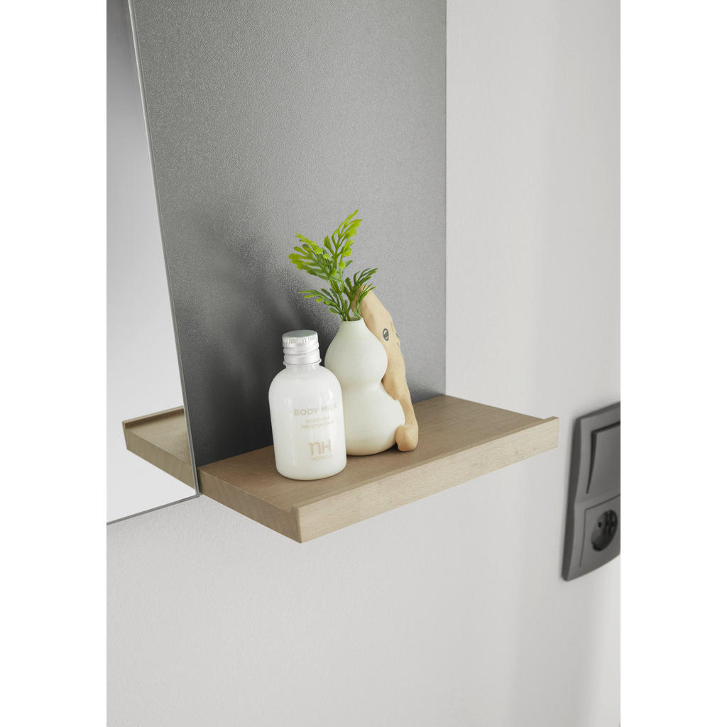 Thumbnail - Furn.Design Badspiegel, Anthrazit, Eiche, Holzwerkstoff, 60x65x12 cm, Spiegel, Wandspiegel