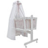 BABYBETT Beige 100 x 77 cm mit Rollen - Beige, Holz (77/100cm) - VitaliSpa