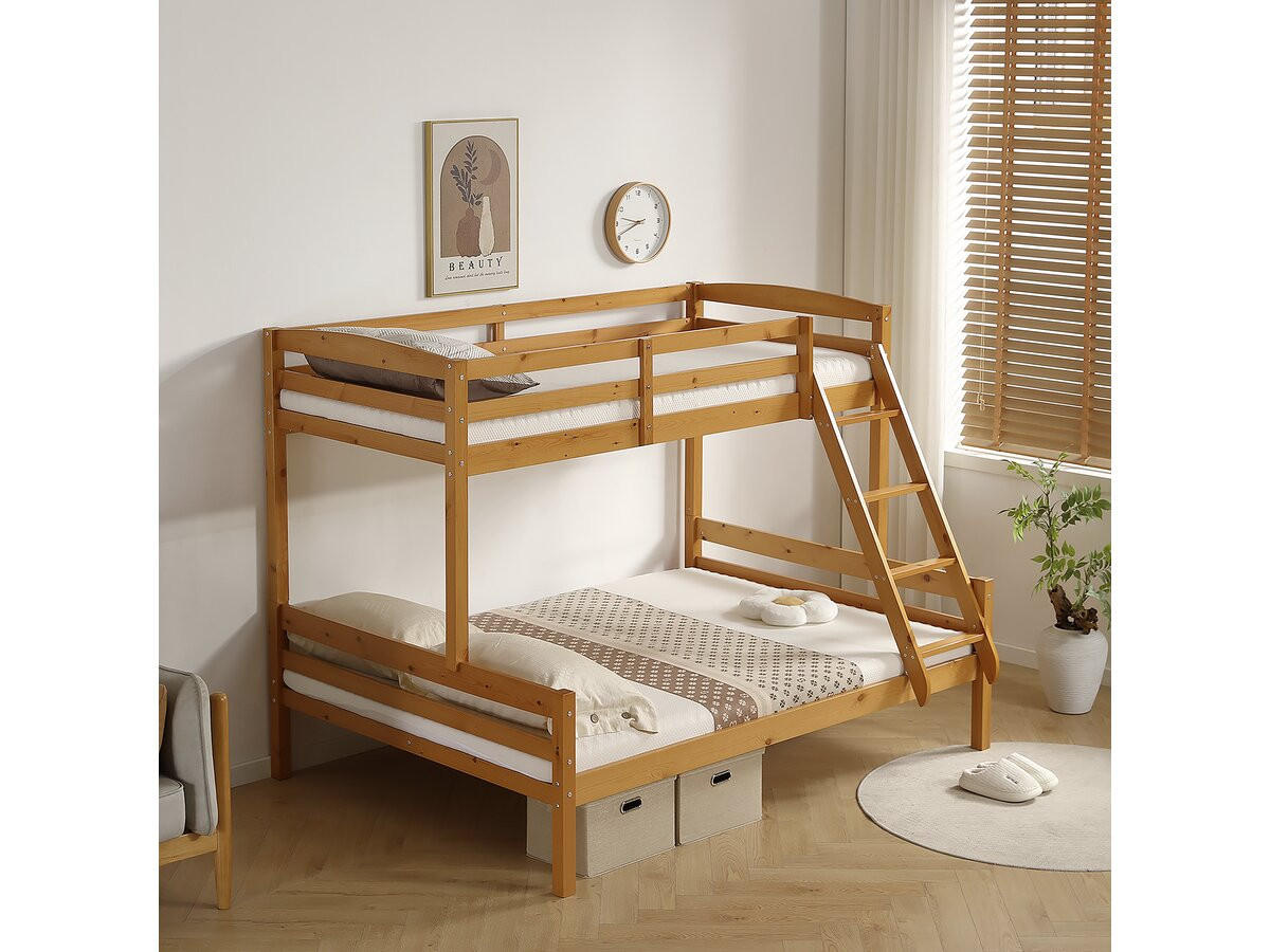 ETAGENBETT léa Braun - Braun, Metall - Habitat Garten