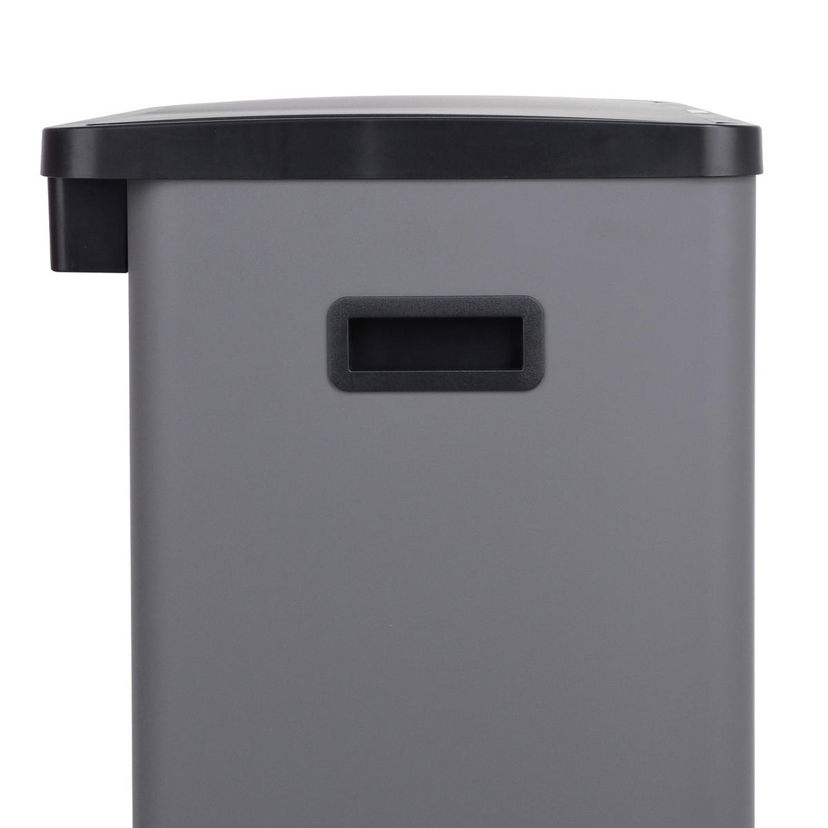 SENSORMÜLLEIMER SR3X18 54L Grau - Grau, Metall (58/60/35cm) - SVITA