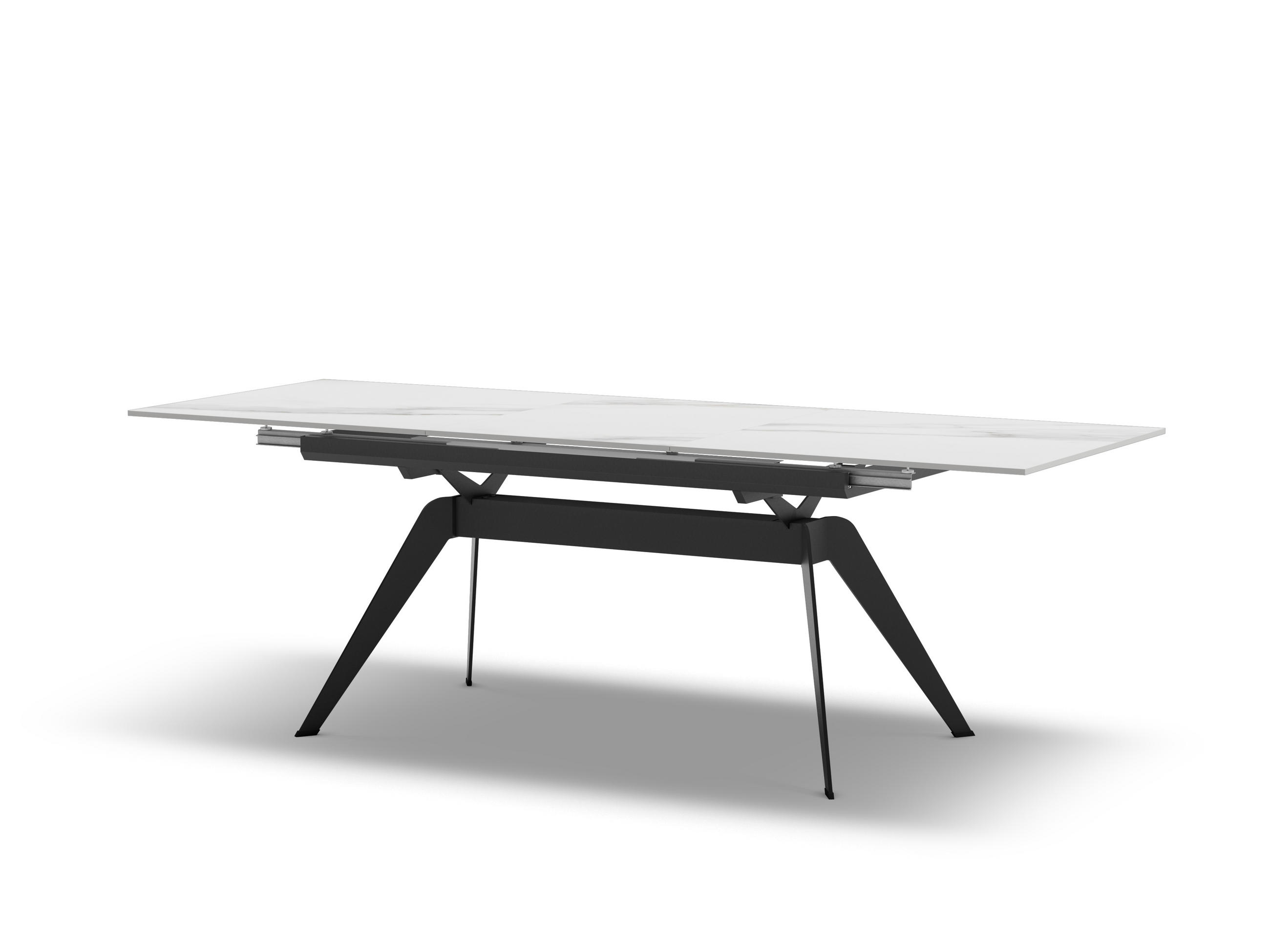 ESSTISCH Lula Schwarz 160/90/76 cm - Schwarz, Keramik (160/90/76cm)