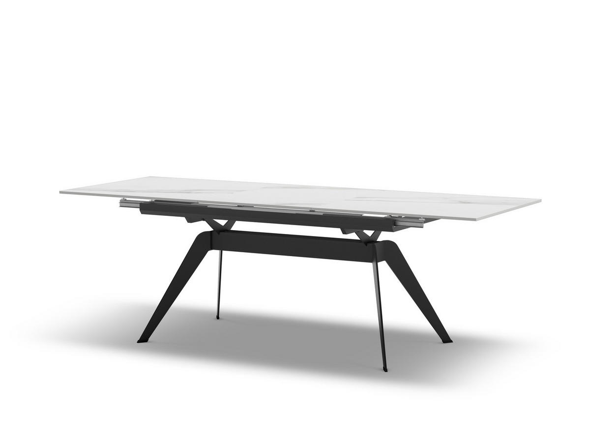 ESSTISCH Lula Schwarz 160/90/76 cm - Schwarz, Keramik (160/90/76cm)