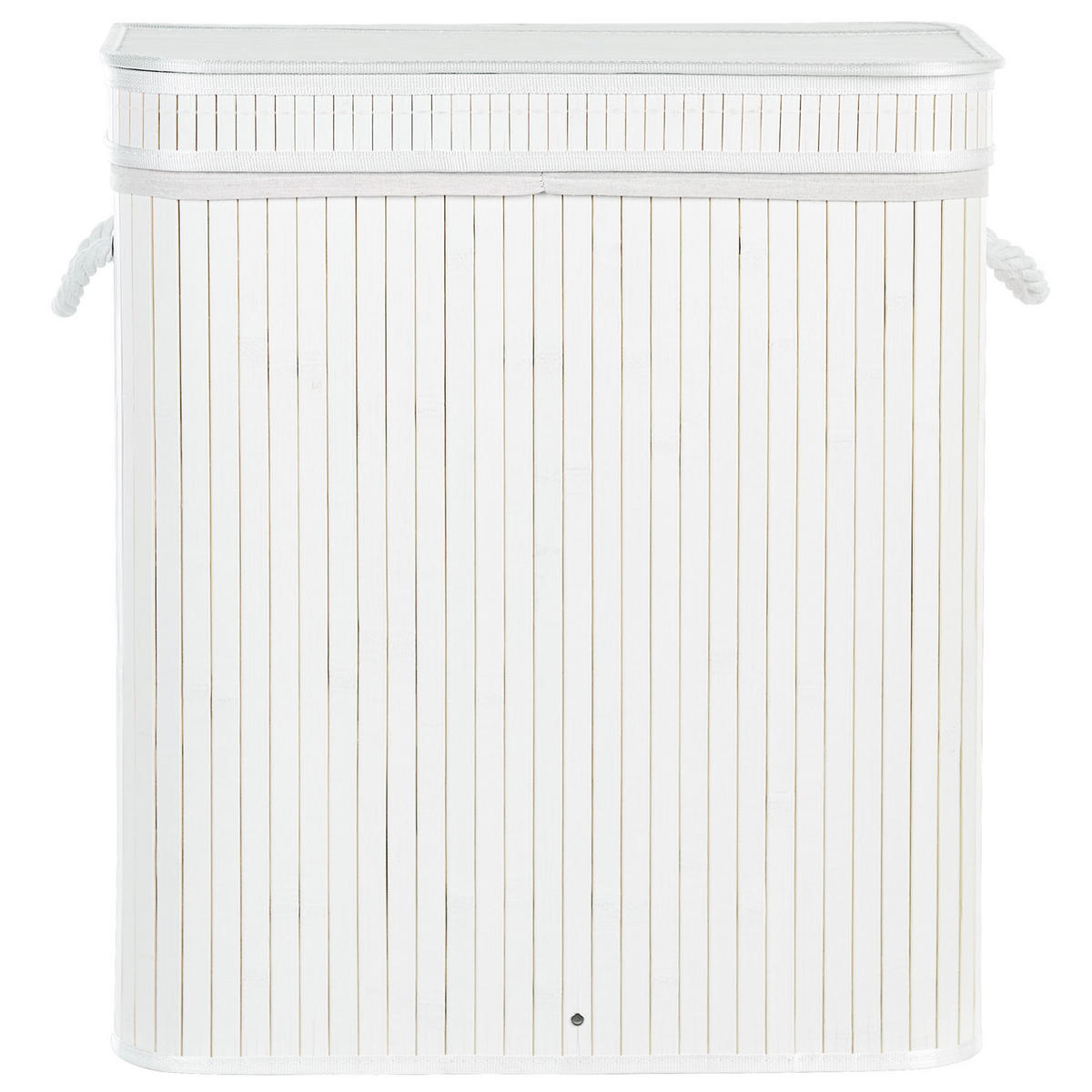 KORB Weiß Kalthota - Weiß, Holz (52/60/34cm) - Beliani