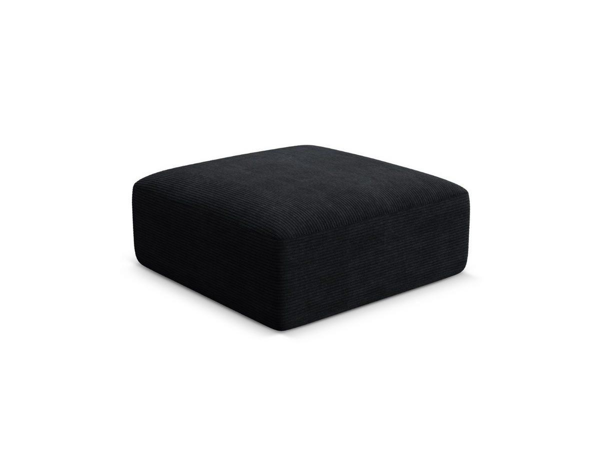 POUF Campi aus Cord schwarz - Schwarz, Textil (90/40/90cm) - Cosmopolitan Design