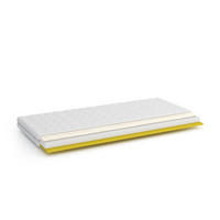 SCHAUMSTOFFMATRATZE TERMIC Weiß 180x200x12 cm - Weiß, Textil - FURNLUX