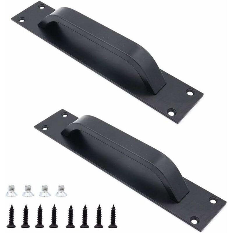 MÖBELGRIFF Schwarz 2er-Set 200 mm Aluminium - Schwarz, Metall (4/4/2cm)