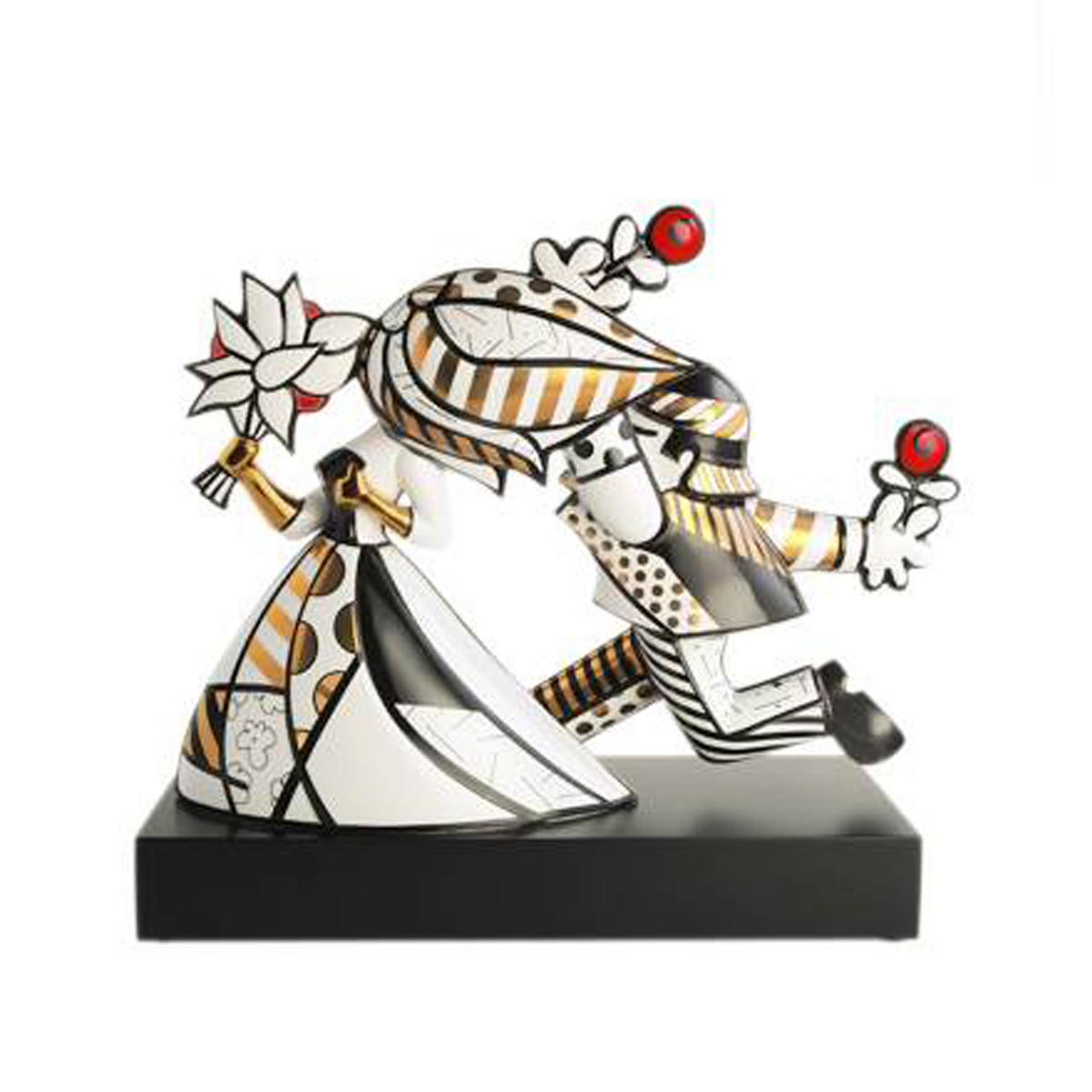DEKOFIGUR Romero Britto Golden Follow Me, Porzellan - Multicolor, Keramik (17/41/48cm) - Goebel